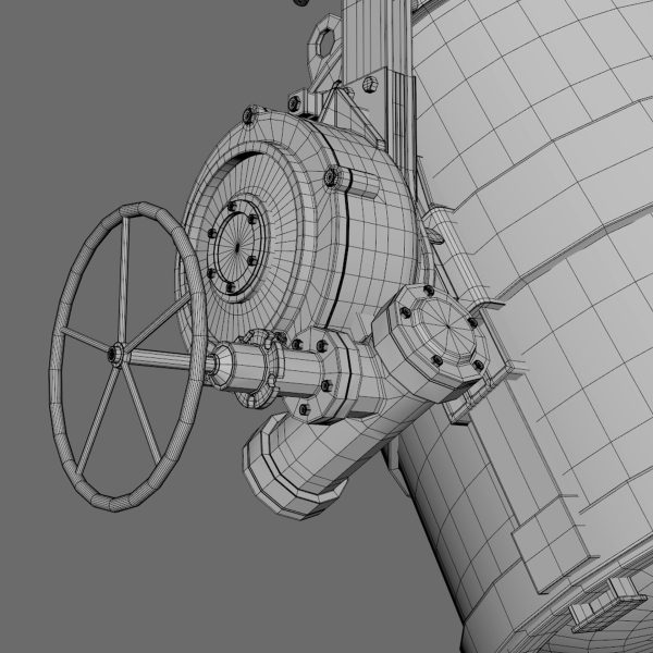Foundry metal bucket hanging on chain