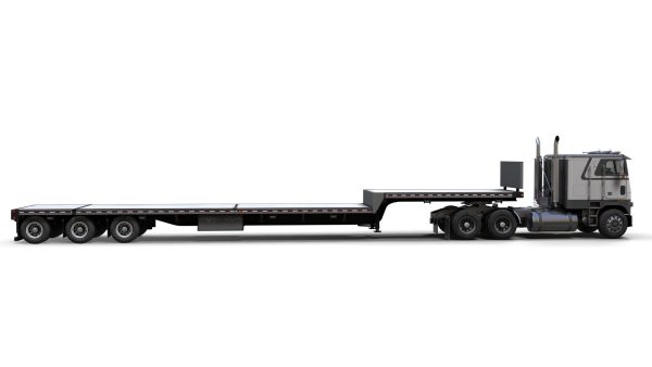 Freightliner FLT dropdeck trailer