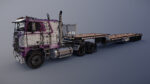 Freightliner FLT dropdeck trailer
