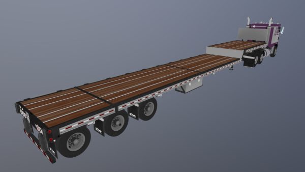 Freightliner FLT dropdeck trailer