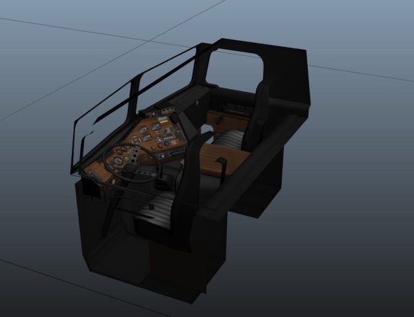 Freightliner FLT dropdeck trailer