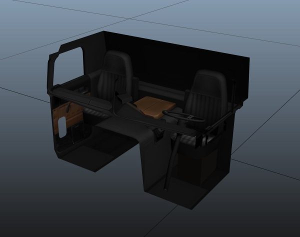 Freightliner FLT dropdeck trailer