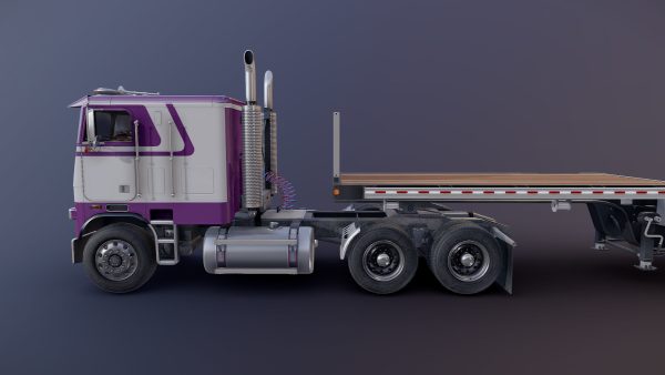 Freightliner FLT dropdeck trailer