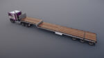 Freightliner FLT dropdeck trailer