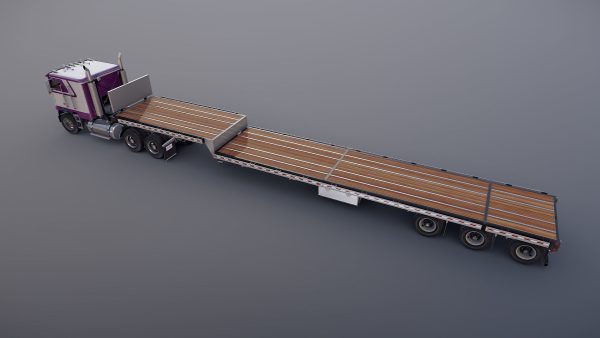 Freightliner FLT dropdeck trailer