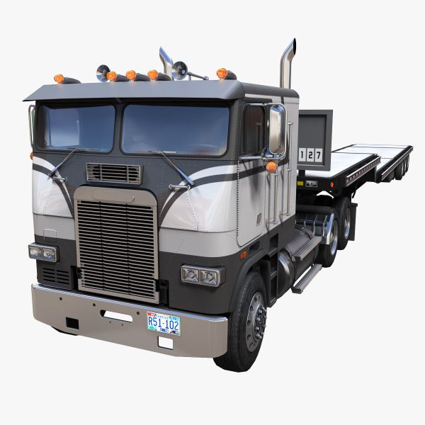 Freightliner FLT dropdeck trailer