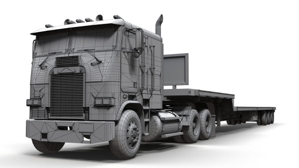Freightliner FLT dropdeck trailer