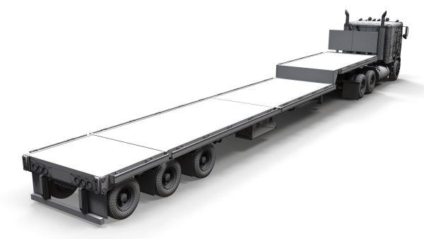Freightliner FLT dropdeck trailer