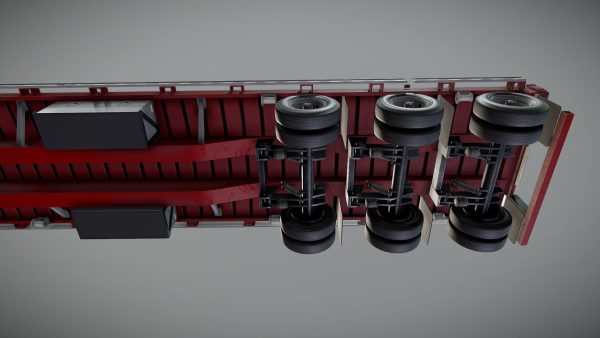 Freightliner FLT dropdeck trailer