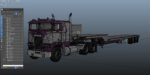 Freightliner FLT dropdeck trailer