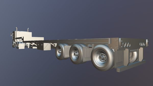 Freightliner FLT dropdeck trailer