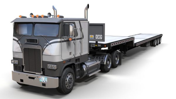 Freightliner FLT dropdeck trailer
