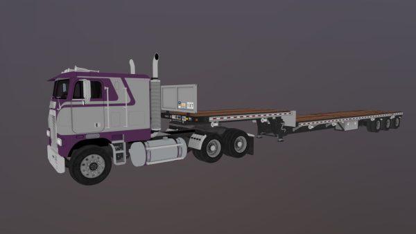Freightliner FLT dropdeck trailer