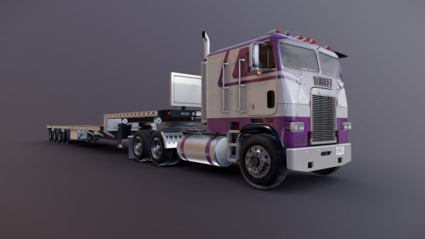 Freightliner FLT dropdeck trailer