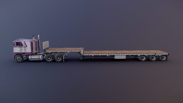 Freightliner FLT dropdeck trailer