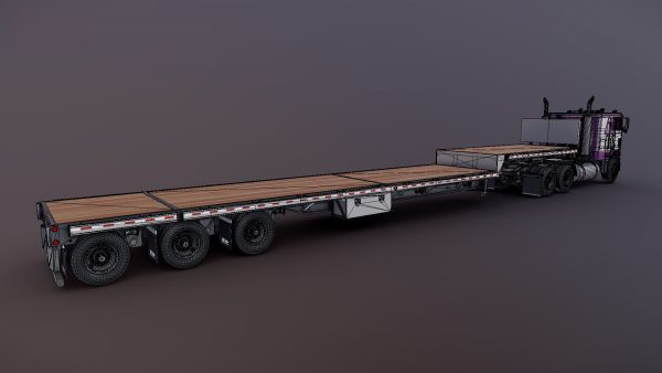 Freightliner FLT dropdeck trailer