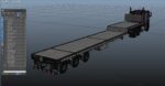 Freightliner FLT dropdeck trailer