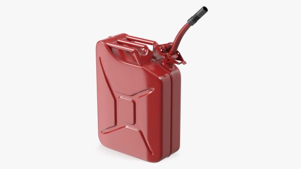 Fuel Can with Flexible Spout Red