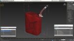 Fuel Can with Flexible Spout Red