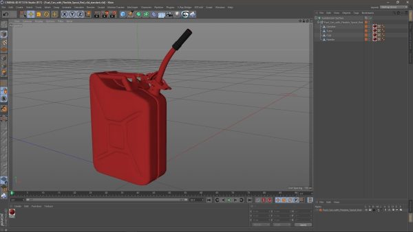 Fuel Can with Flexible Spout Red
