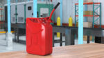 Fuel Can with Flexible Spout Red