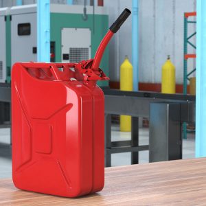 Fuel Can with Flexible Spout Red