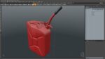 Fuel Can with Flexible Spout Red