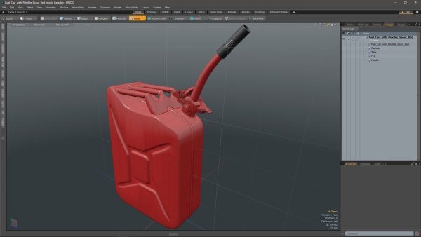 Fuel Can with Flexible Spout Red