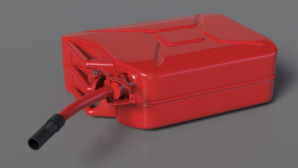 Fuel Can with Flexible Spout Red