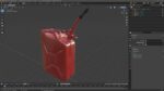 Fuel Can with Flexible Spout Red
