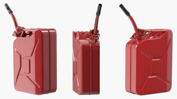 Fuel Can with Flexible Spout Red