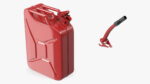 Fuel Can with Flexible Spout Red