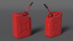 Fuel Can with Flexible Spout Red