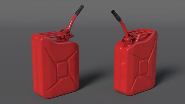 Fuel Can with Flexible Spout Red