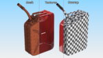 Fuel Can with Flexible Spout Red