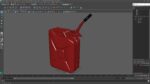 Fuel Can with Flexible Spout Red
