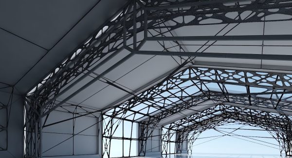 Futuristic Architectural Structure 12