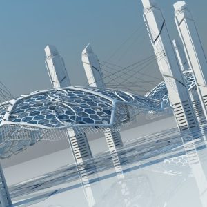 Futuristic Architectural Structure 15