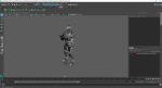 Futuristic Combat Robot with Assault Rifle