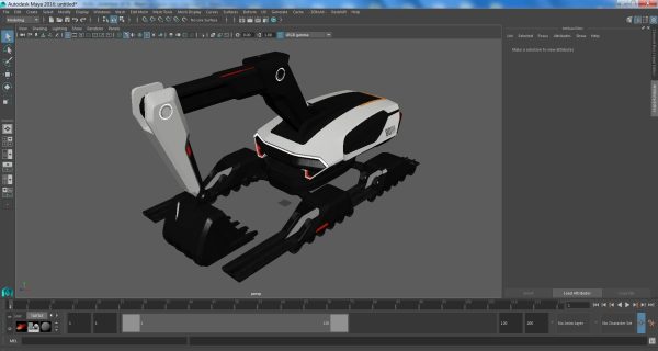 Futuristic Excavator Machine New