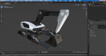 Futuristic Excavator Machine New