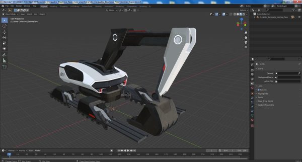 Futuristic Excavator Machine New