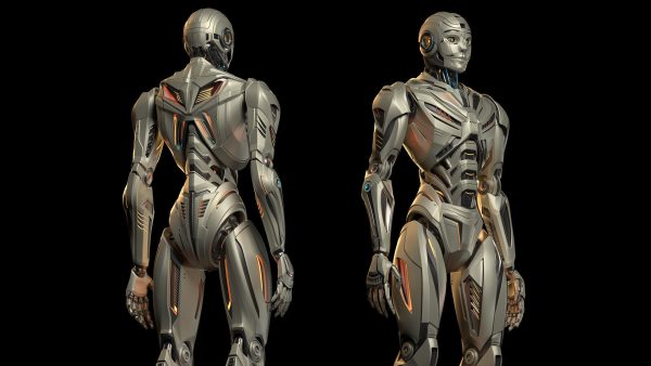 Futuristic Robot Man 3 - Rigged