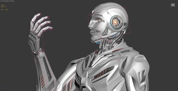 Futuristic Robot Man 3 - Rigged