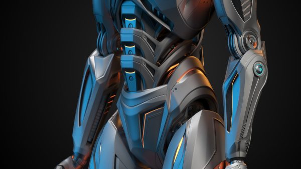 Futuristic Robot Man 3 - Rigged