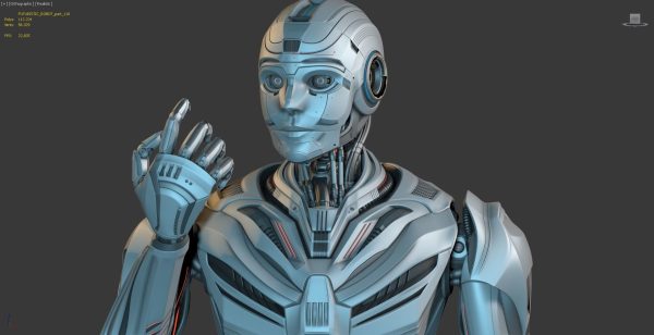Futuristic Robot Man 3 - Rigged