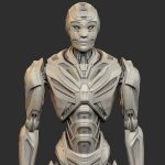 Futuristic Robot Man 3 - Rigged