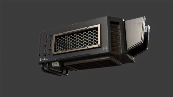 Futuristic Scifi Industry Aircon- Game Ready - PBR