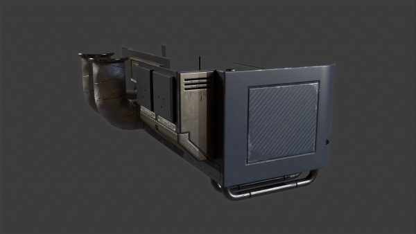 Futuristic Scifi Industry Aircon- Game Ready - PBR