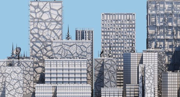 Futuristic Skyscraper Collection H 1